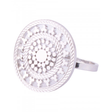 Bague MILE MILA acier pastille bullis