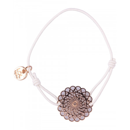 Bracelet LOL élastique rosace fleurie filigrane