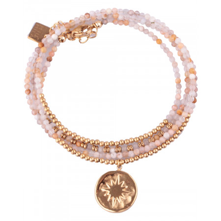 Bracelet MILE MILA doré et rosé pastille solaire