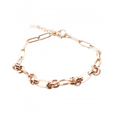 Bracelet acier doré gros maillons 