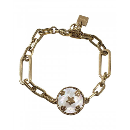 Bracelet acier doré et nacre Alizée