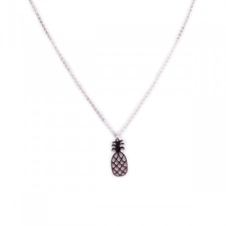 Collier MILE MILA acier argent petit ananas