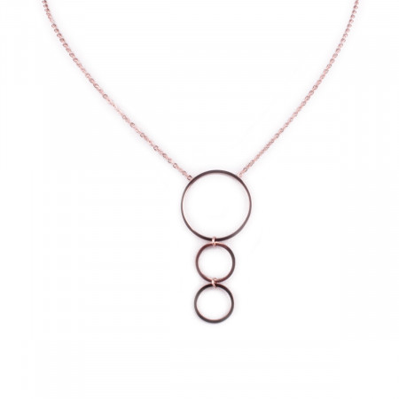 Collier MILE MILA acier cuivré trianneaux