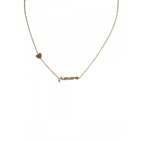 Collier femme doré Amore