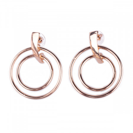 Boucles d'oreilles LOL dorées Cerclila