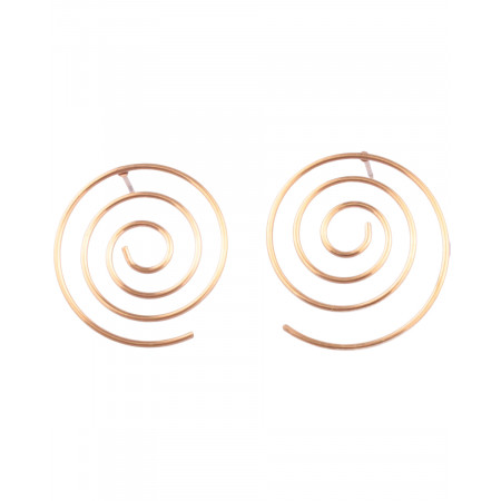 Boucles d'oreilles MILE MILA acier doré Tourbillonis