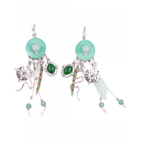 Boucles d'oreilles LOL perles et serpent