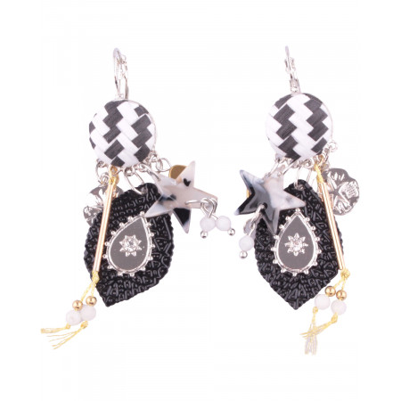 Boucles d'oreilles LOL noires Juliette