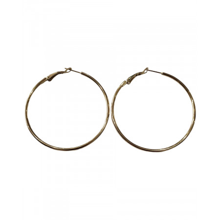 Boucles d'oreilles créoles acier doré