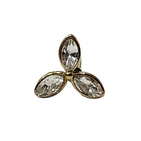 Boucle d'oreille femme pétales