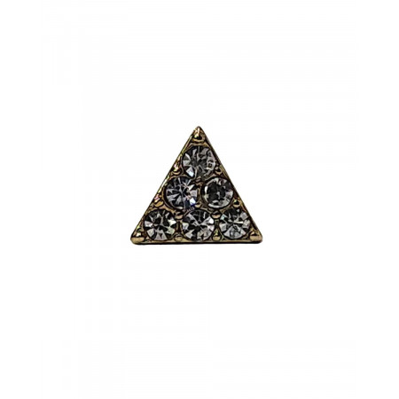 Boucle d'oreille femme triangle strass