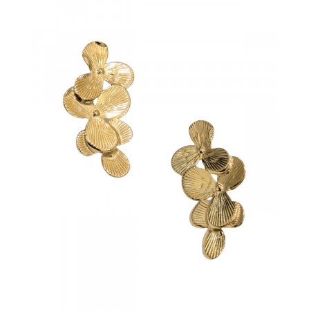 Boucles d'oreilles femme acier doré Siloé