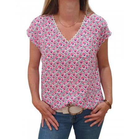 Blouse Dorothée rose