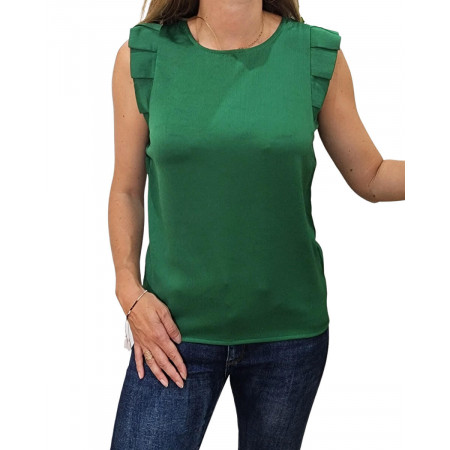 Blouse femme satinée Inaya-vert