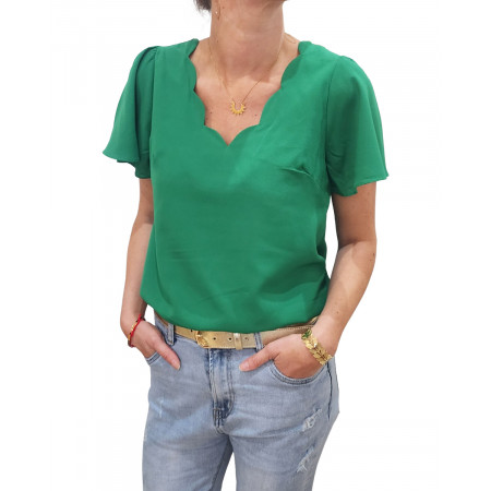 Blouse femme Emmanuelle-vert