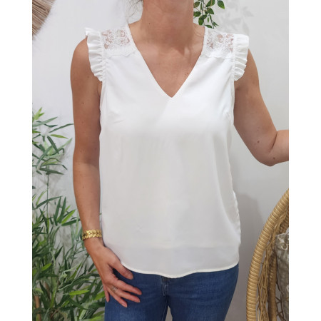 Blouse femme Luna écru