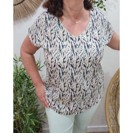 Blouse femme dos noué Angelina