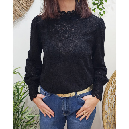 Blouse femme noire Nerea