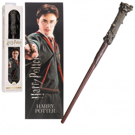 Baguette Harry Potter 30 cm et marque page 3D