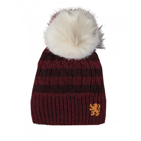 Bonnet Harry Potter Gryffondor à pompon et rayures
