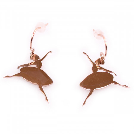 Boucles d'oreillesMILE MILA acier cuivré danseuse classique