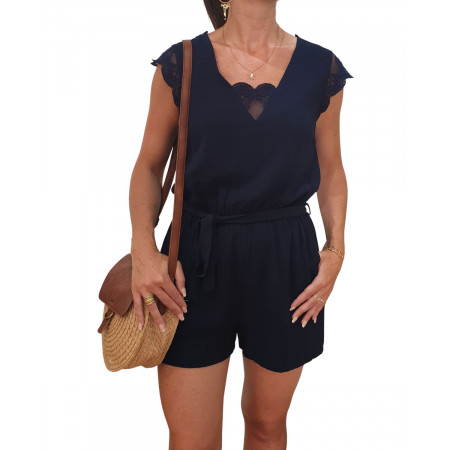 Combishort femme bleu marine Melissa