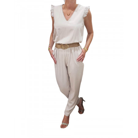 Combinaison femme Sarah beige