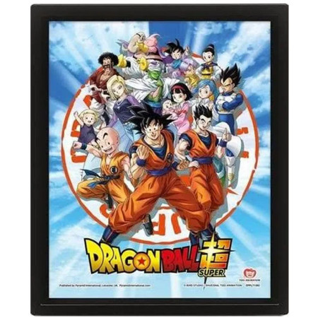 Cadre Dragon Ball Super Goku & the Z fighters 3D