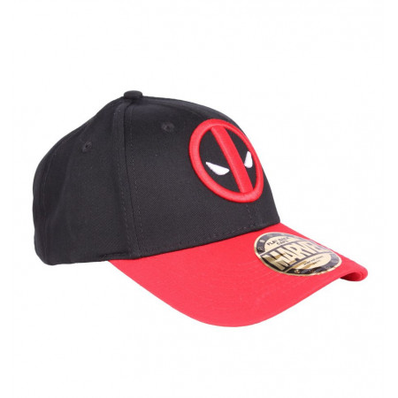 Casquette Deadpool noire visière rouge Marvel