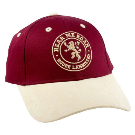 Casquette Game Of Thrones Lannister bordeaux et beige
