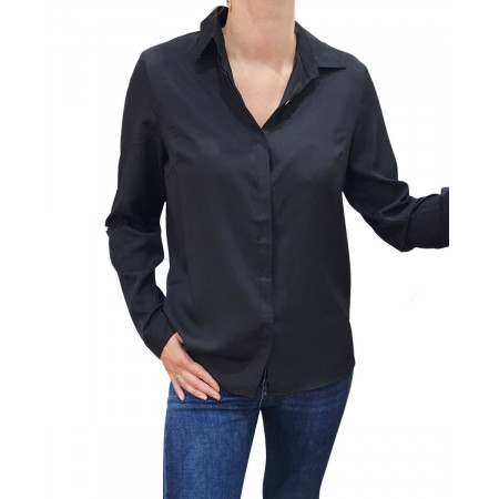 Chemisier satiné Rosa noir