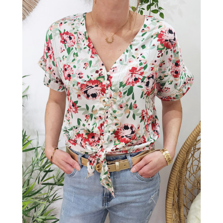 Chemisier femme à nouer Sixtine