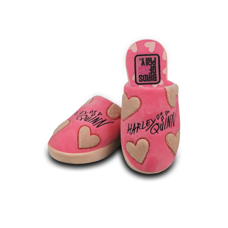 Chaussons Harley Quinn Hearts roses