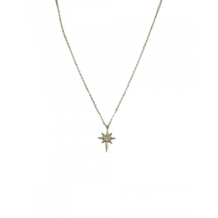 Collier femme doré mini constellation strass