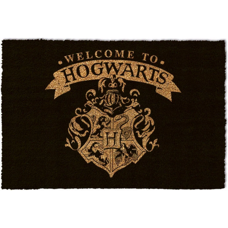 Tapis Paillasson noir Harry Potter Welcome to Hogwarts