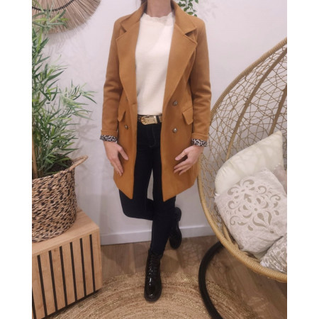 Manteau femme Prisca Camel