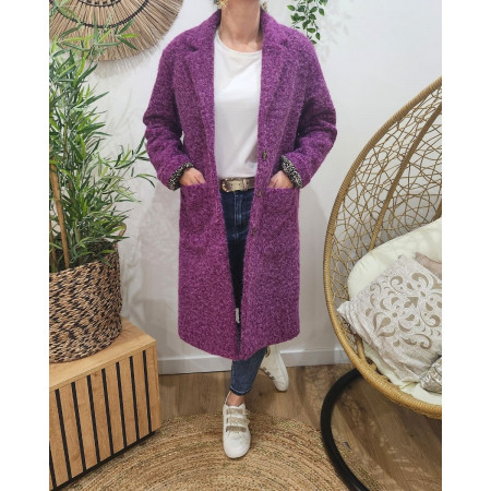 Manteau femme doublure léopard Jenny-Violine