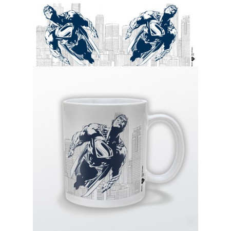 Mug Blanc Man of Steel Bleu Superman