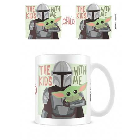Mug Star Wars The Mandalorian The kids with me