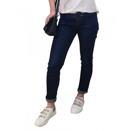 Jeans bleu foncé coupe confort