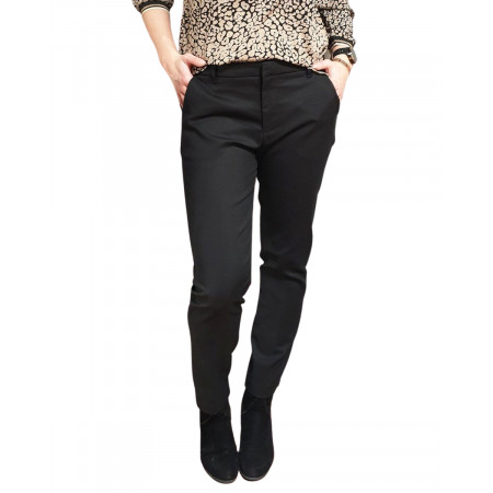 Chino slim en toile noir