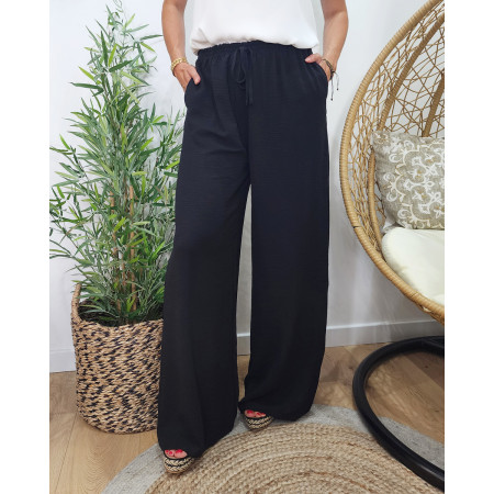 Pantalon femme fluide noir Alma