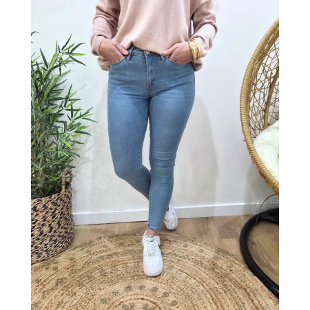 Jean femme bleu clair skinny push up