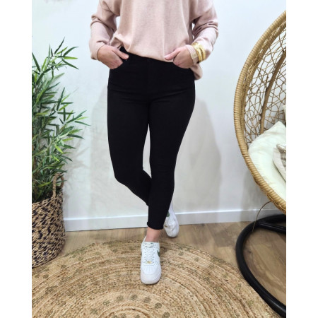 Pantalon femme marine skinny 7/8