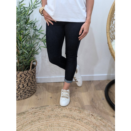 Jean femme slim bleu brut