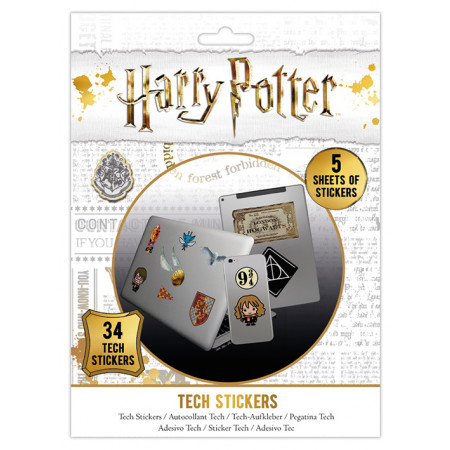 Pack de 34 tech stickers Harry Potter