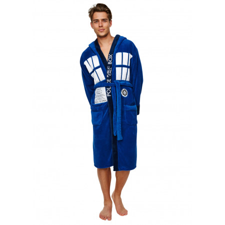 Peignoir Homme bleu Doctor Who