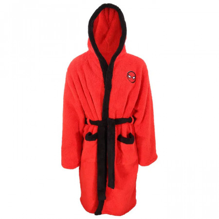 Peignoir Spiderman adulte rouge et noir MARVEL