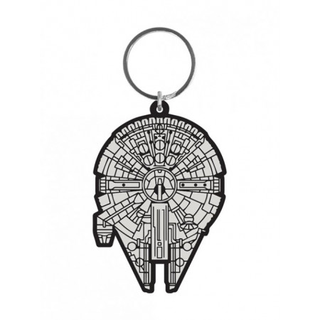 Porte-clés Caoutchouc Millennium Falcon 6 cm Star Wars