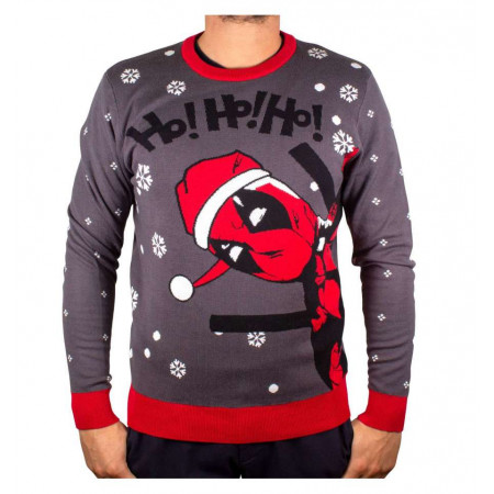 Pull de Noël Deadpool ho ho ho